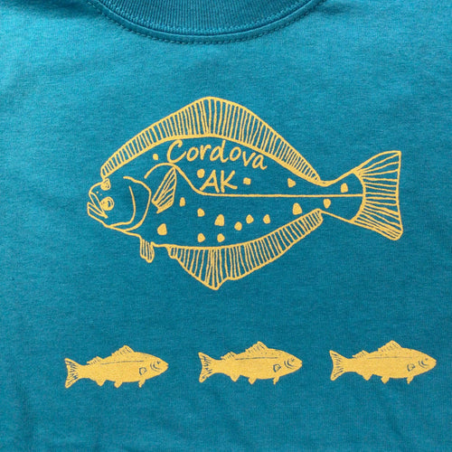 Kid's Halibut Salmon T - Shirt