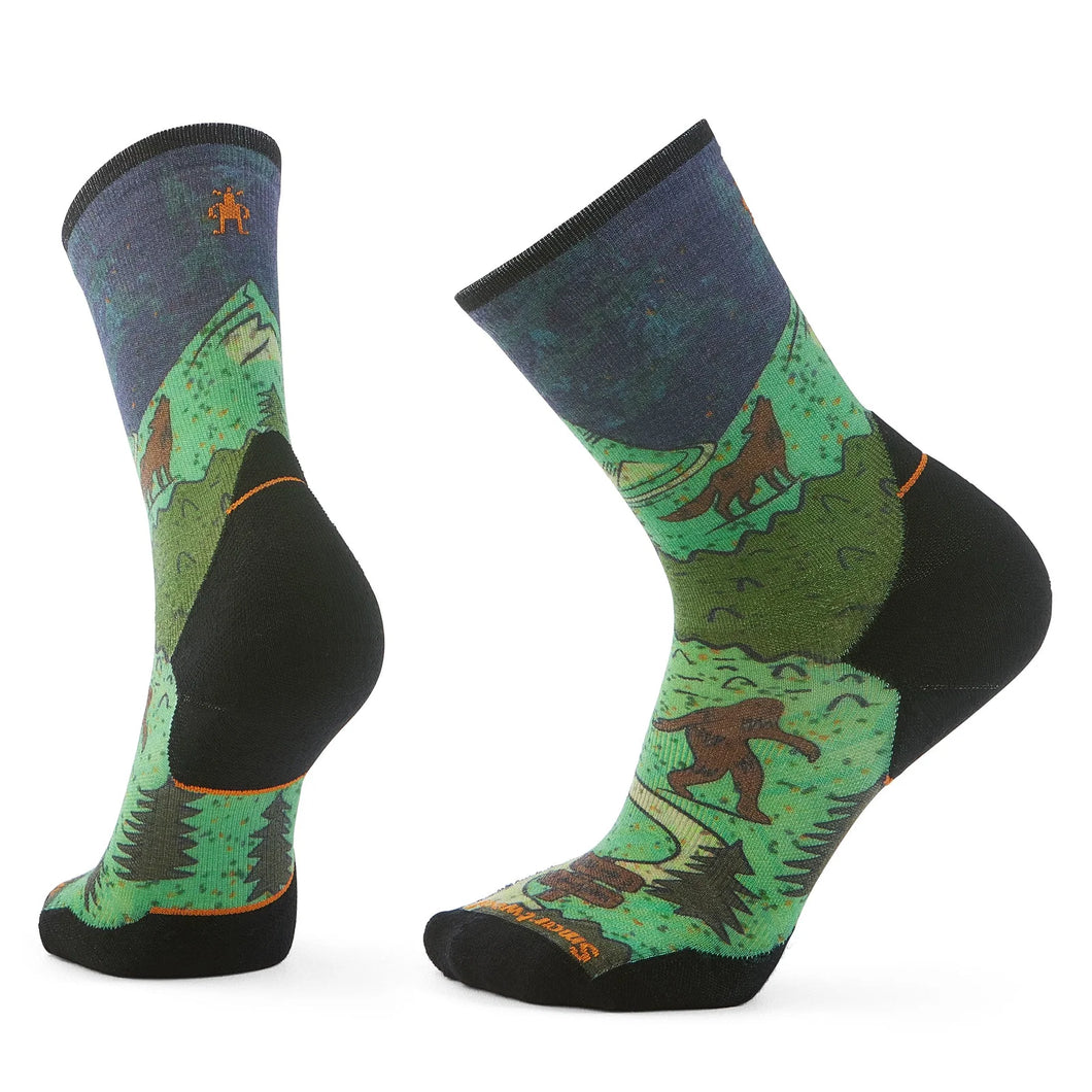 Merino-wool-crew-sock-trail-run-neature-twilight