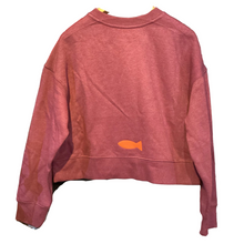 Puff-fish-Cordova-Alaska-crop-crew-sweatshirt-berry