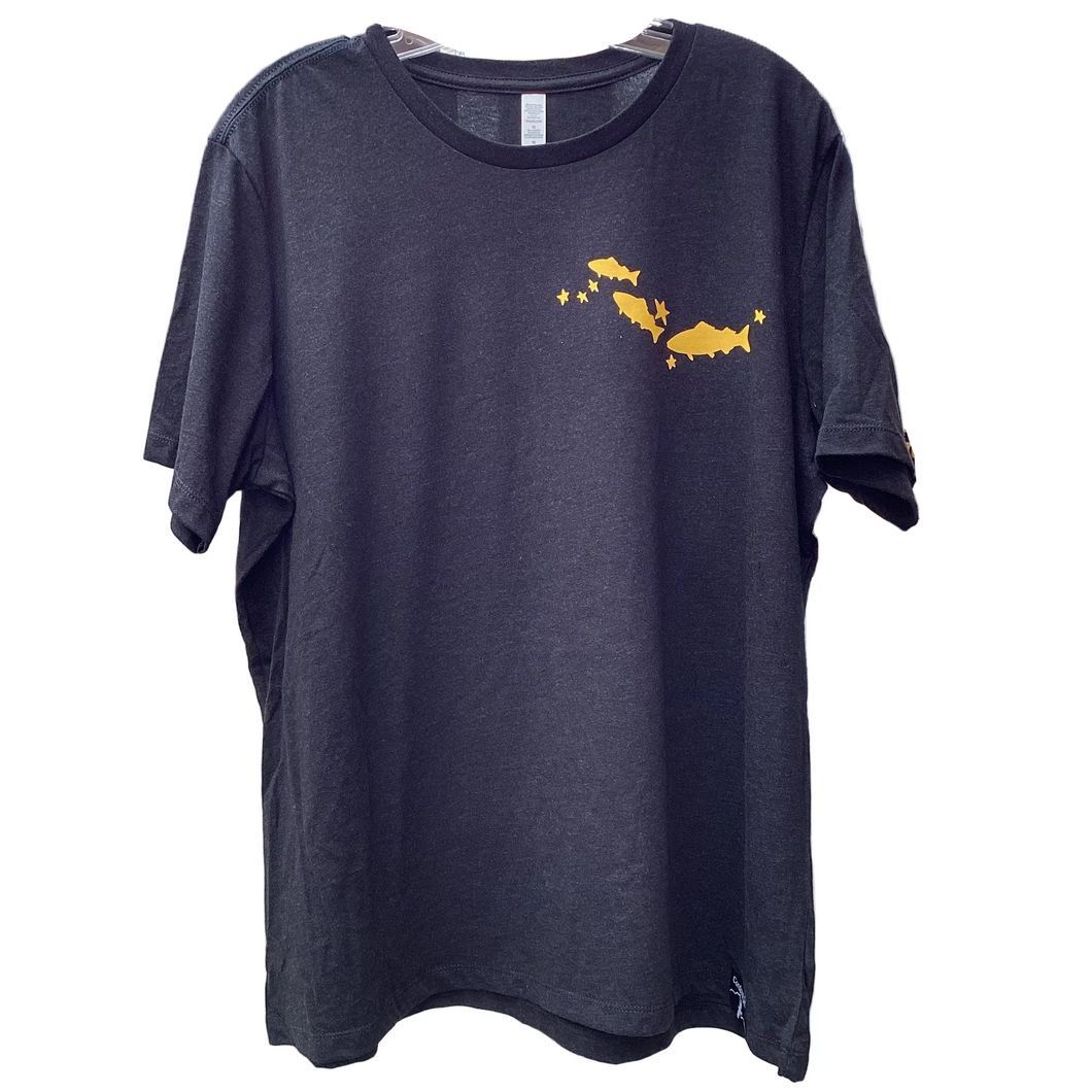 Salmon-sea-stars-t-shirt-women