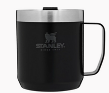 insulated stainless steel camp mug matte black