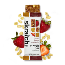 Skratch natural energy bar peanut strawberry