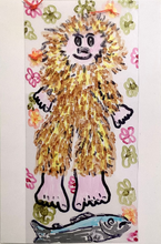 Small-art-note-card-Sasquatch-and-sablefish