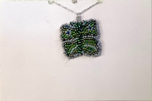 Small-art-note-card-green-butterfly-necklace