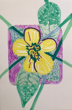 Small-art-note-card-yellow-flower