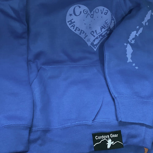 Toddler-Cordova-Alaska-happy-place-hooded-sweatshirt-blue