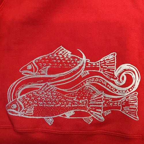 Toddler-kids-swimming-salmon-Cordova-Alaska-hooded-sweatshirt-zip