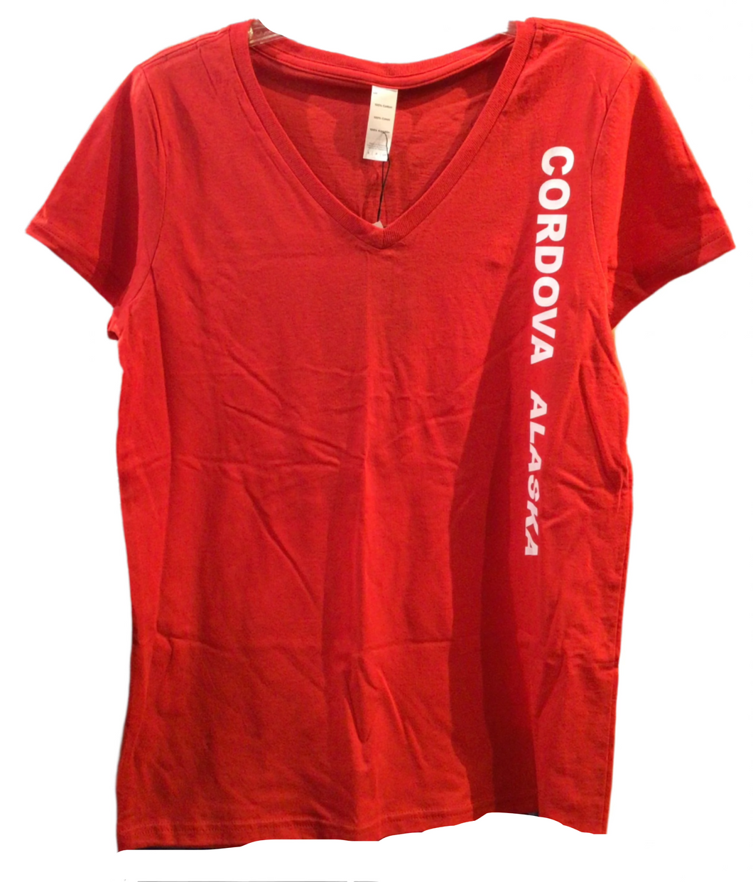 Women’s V-neck Cordova Alaska T Shirt