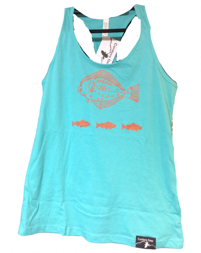 Women’s Halibut Salmon Tank Top