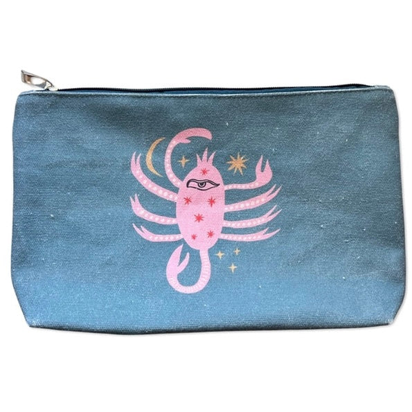 Zipper-pouch-bag-Celestial-scorpion