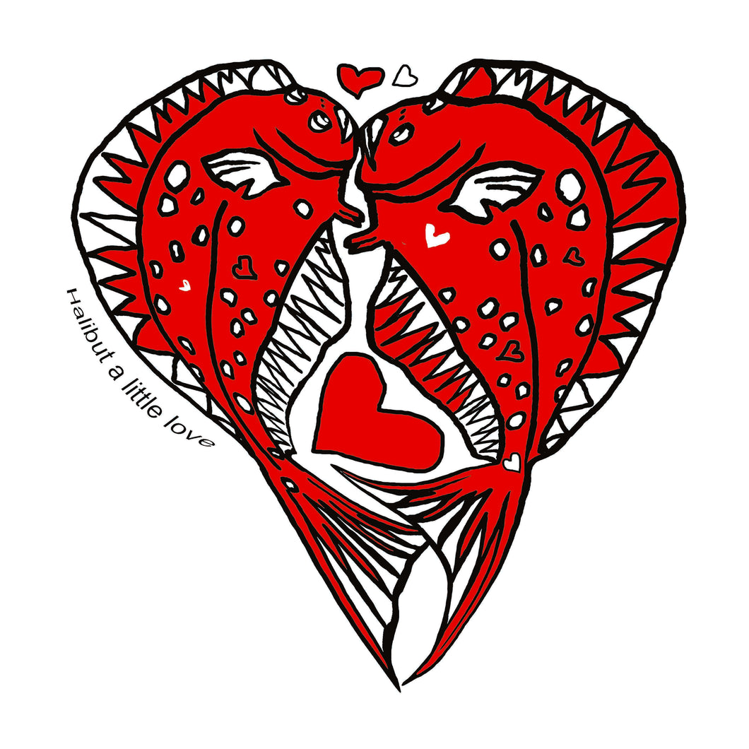 Halibut a little Love Gift Card and envelope