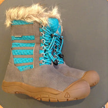 Keen Girls Insulated Tall Winter Boot Waterproof Tan and Teal