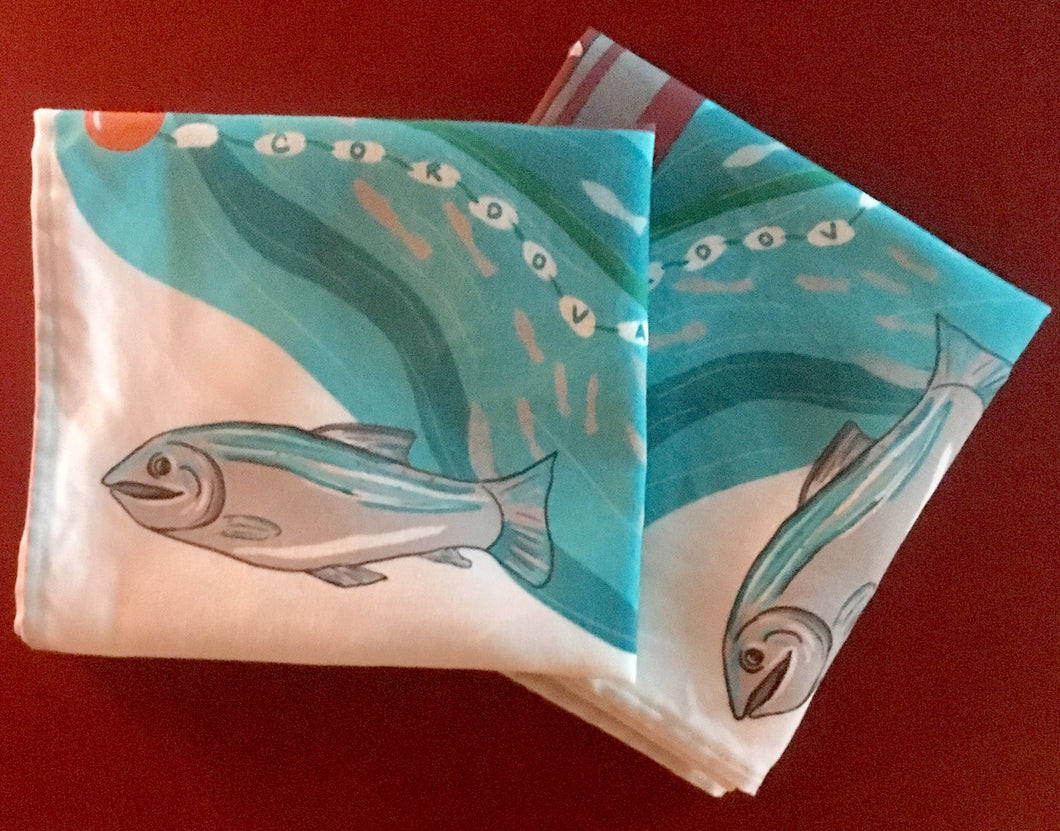 Bow-picker-Cordova-alaska-tea-towel