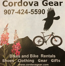 Cordova Gear Bike Shop, 907.424.5590, Bike Tune and Repair, Footwear, clothing, gear and gifts.  Cordova, Alaska, http://cordovagear.com, http://alaskaadventureshop.com
