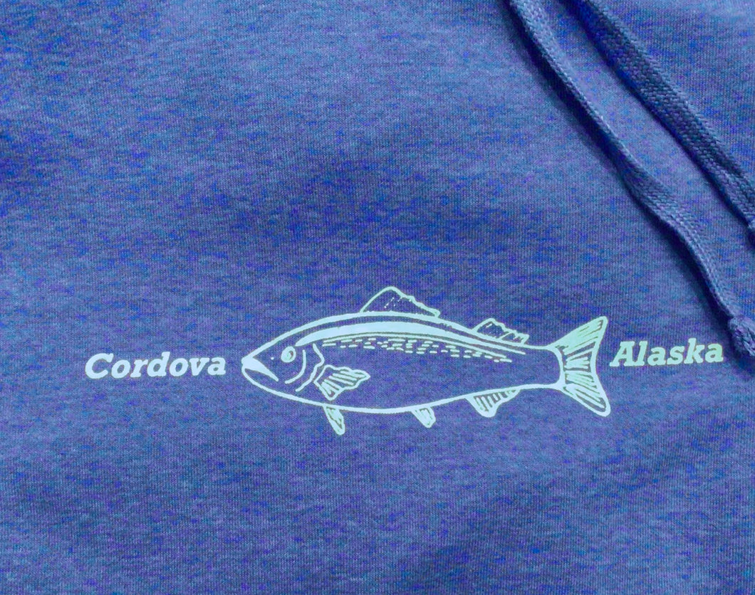 Cordova Alaska Salmon Sweatshirt