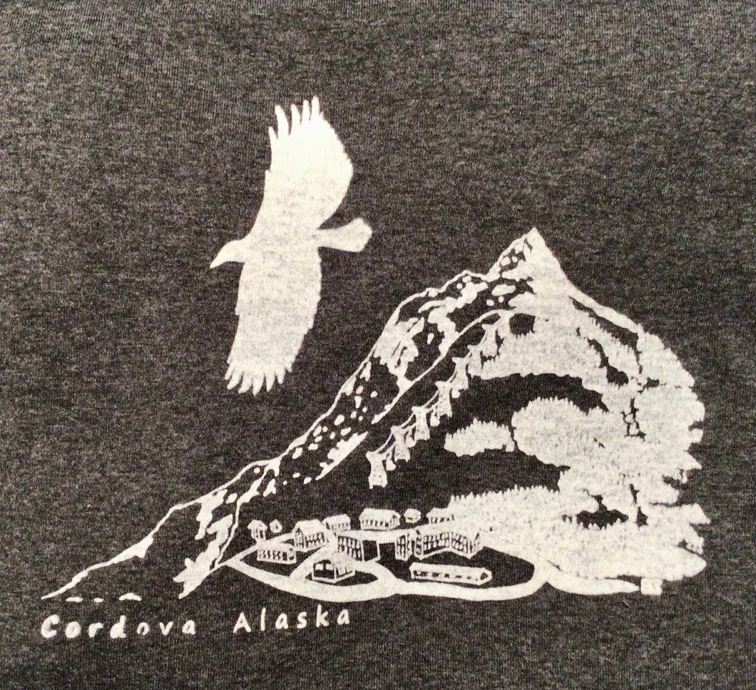 Mt Eyak Cordova Alaska long sleeve t-shirt