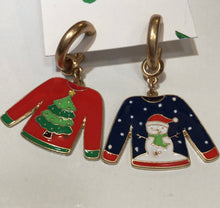 Ugly Christmas sweater earrings