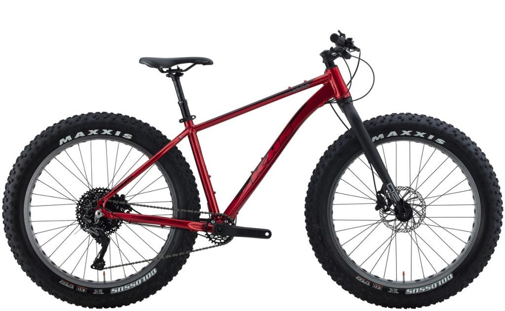 Bright red, four season, fat tire bicycle, KHS-fat-bike-1000-red