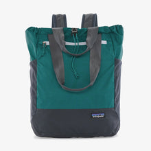 ultralight black hold tote pack in green